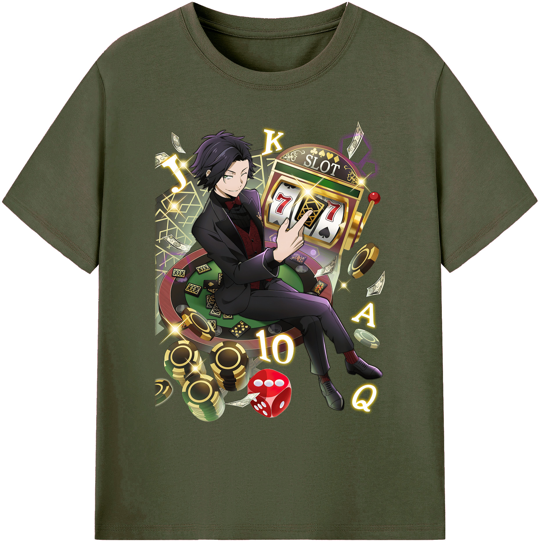 （画像用） 文豪ストレイドッグス Bungo Stray Dogs 綿100％ メンズ半袖Tシャツ｜肌触りやわらか＆通気性